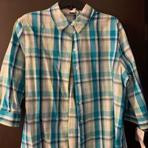 Women’s Button Down Short Sleeved Shirt
